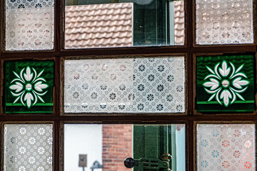 Fensterscheiben aus Glaskunst